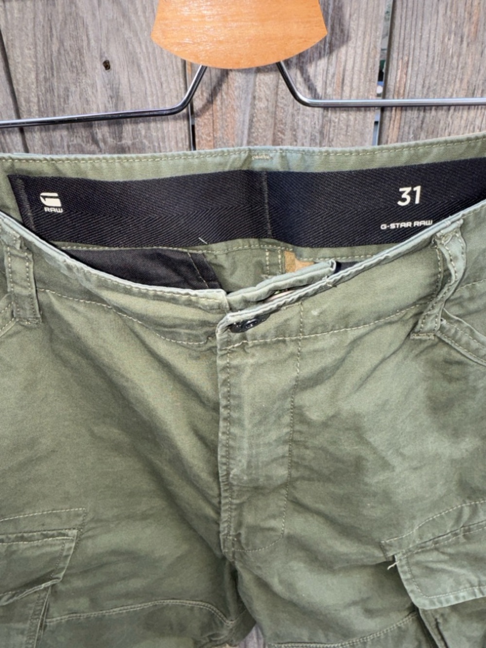 G-Star Men's Rovic Loose Cargo Shorts, Green Size 31 - Picture 5 of 12